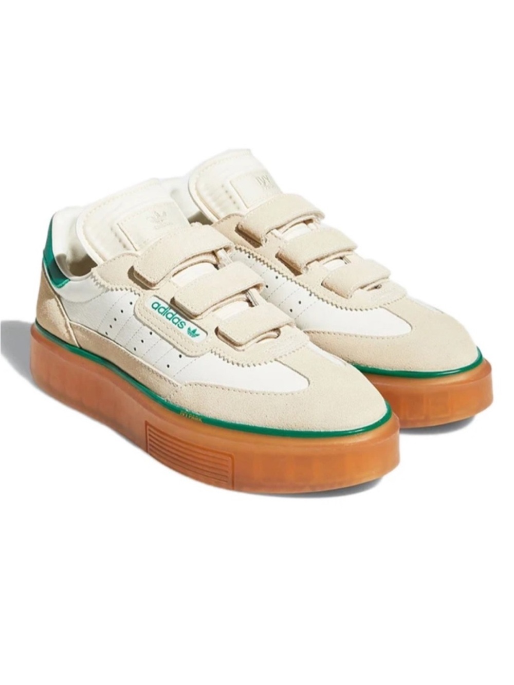 Adidas x Ivy Park Super Sleek 3 Strap Wonder White Gum Size 8.5